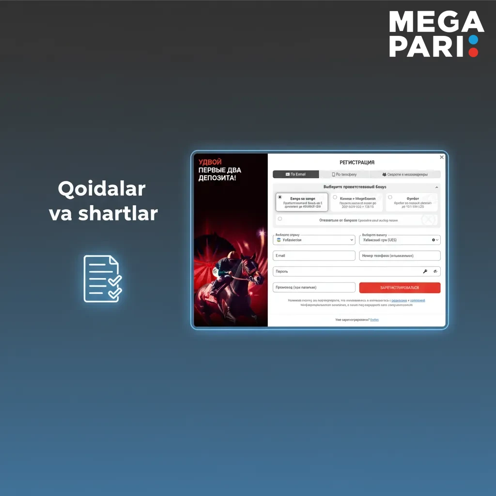 Qoidalar va shartlar: 18+, bitta hisob, KYC mumkin, bonuslar garovlari, nizolar qoidalar bilan hal etiladi.