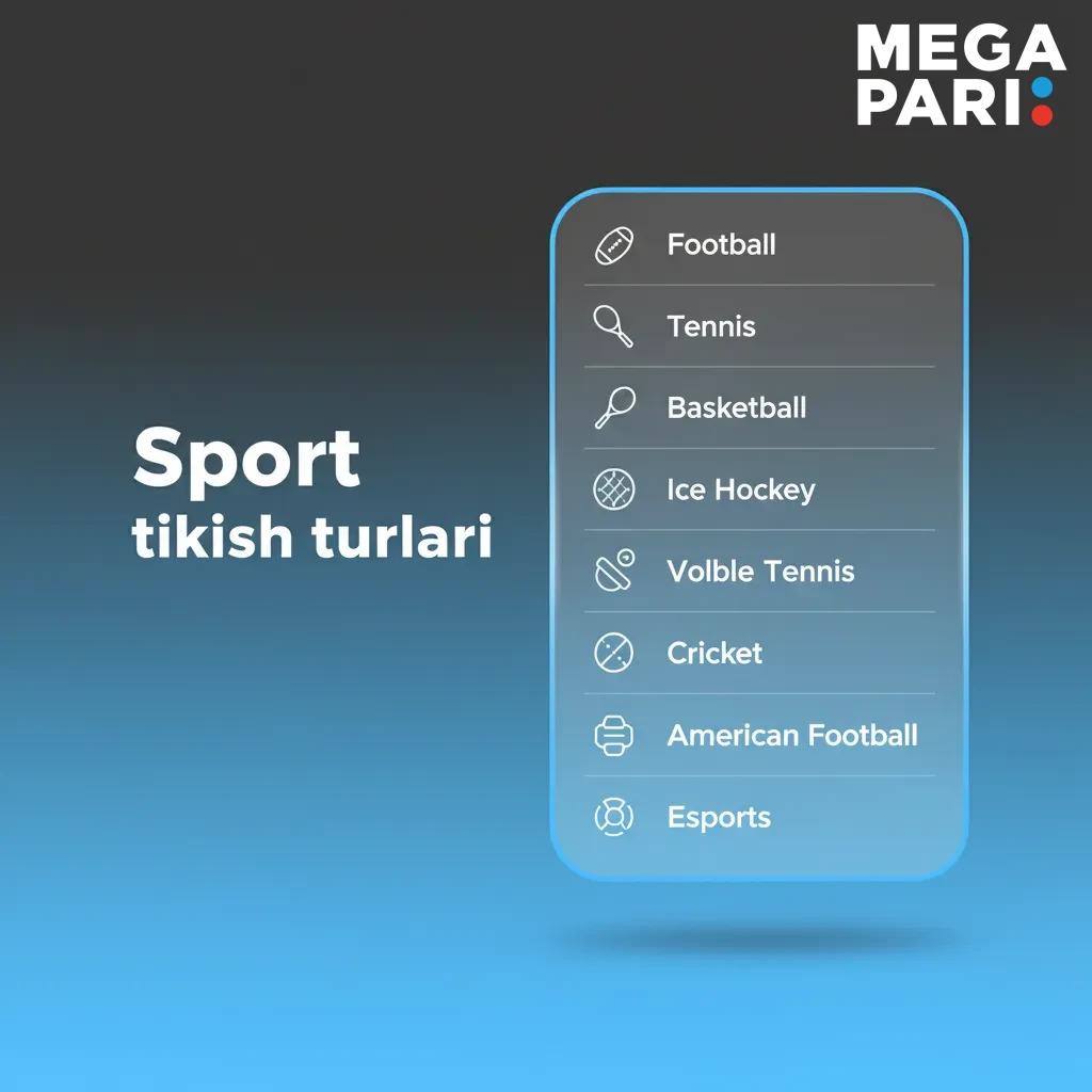 Sport tikish turlari: futbol, tennis, basketbol, stol tennisi, MMA/boks; live bozorlar va statistikalar.