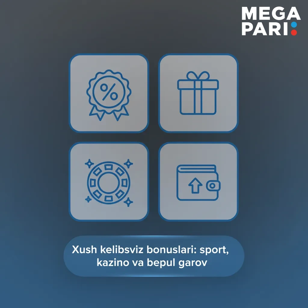 Xush kelibsiz bonuslari: sportga 4,5 mln so‘mgacha, kazino 2,03 mln + 150 FS, birinchi depozitda bepul garov.